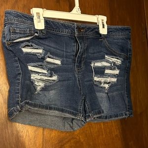 Bluese Ripped Jean Shorts Size 13